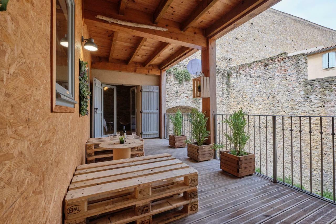 Melina - Appartement Dans Les Remparts De La Bastide Avec Parking Et Terrasse Carcassone Kültér fotó
